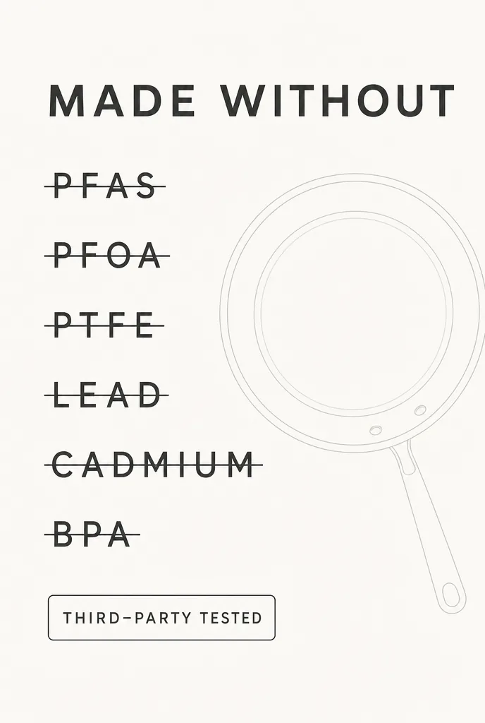 What the manufacturer states does not go into the line — and the third-party testing behind the claim.